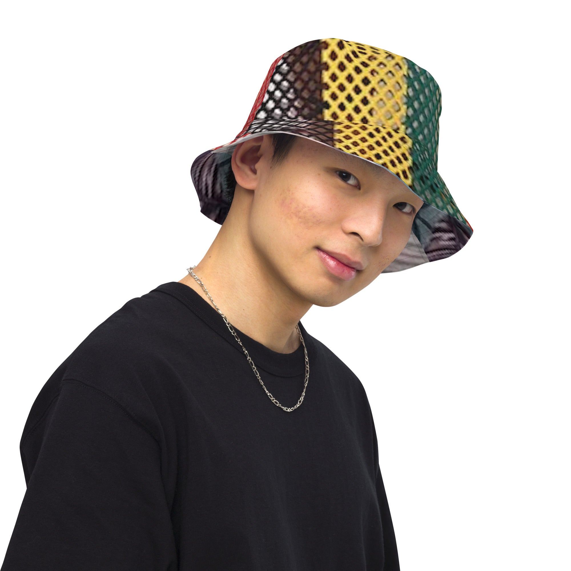 FZ Unisex Reversible Rasta bucket hat - FZwear