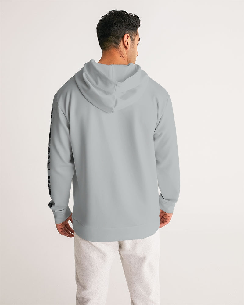 flying grey men's hoodie