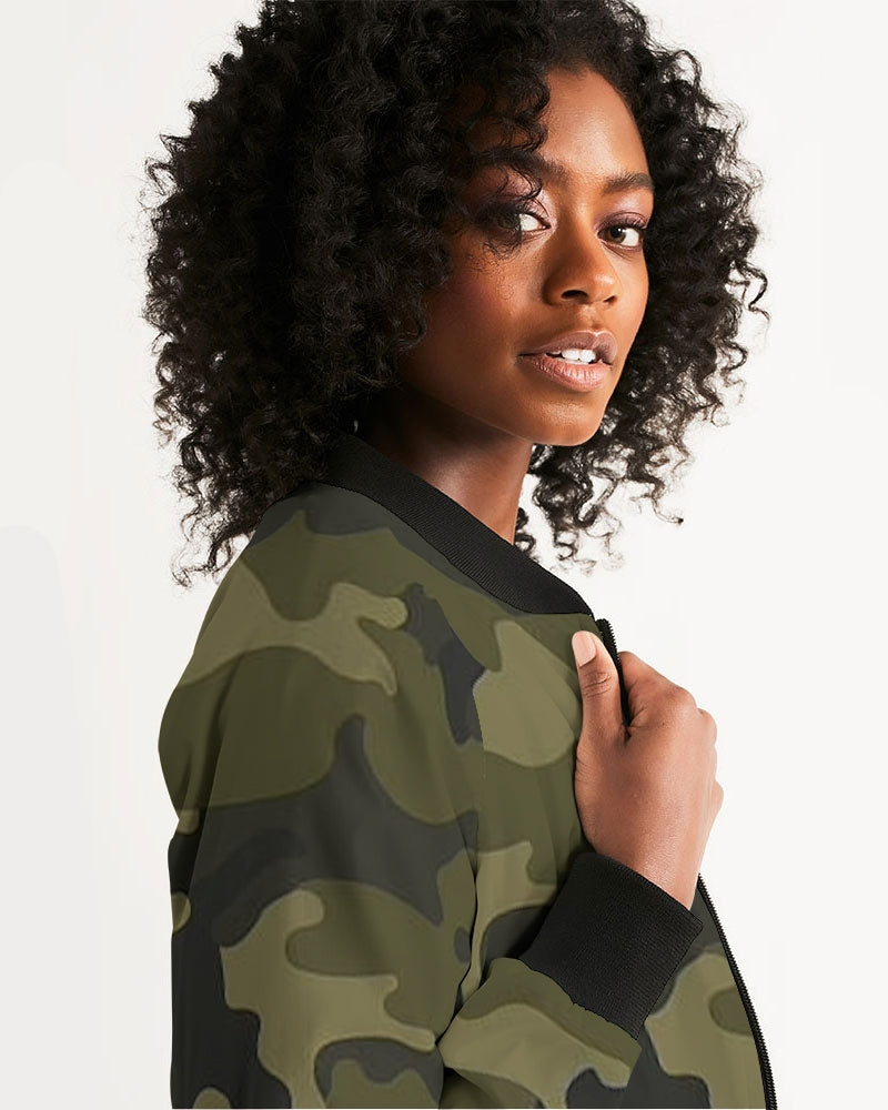 darker shade women's bomber jacket