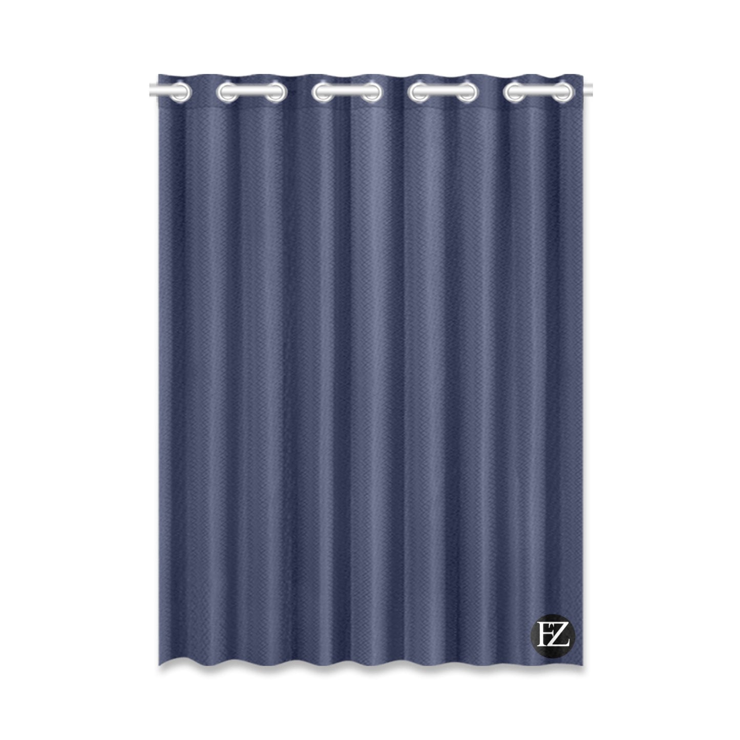 fz window curtain one size / fz room curtains - dark blue window curtain 52" x 72" (one piece)