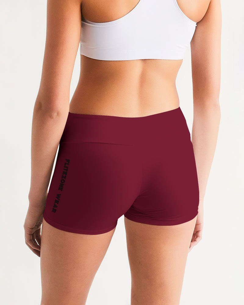 fz zone women's mid-rise yoga shorts