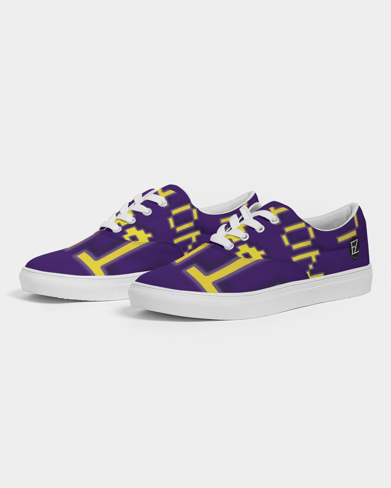 purple flite women's lace up canvas shoe