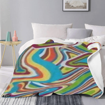 cozy thick blanket abstract 2 ultra-soft micro fleece blanket 60"x80" (thick)