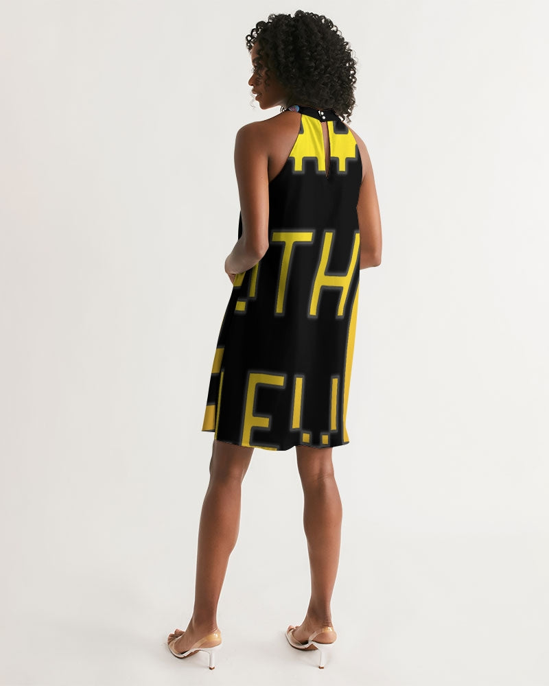 black zone women's halter dress