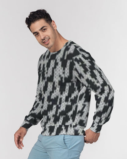 fzwear abstract men's classic french terry crewneck pullover