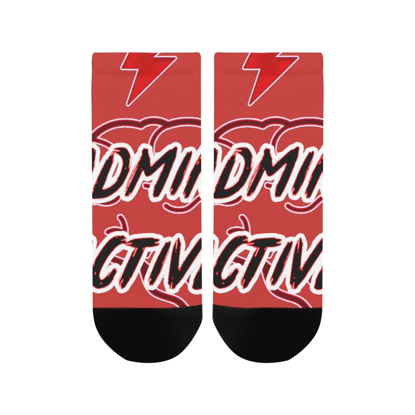 fz women's mind ankle socks one size / fz mind socks - red women's ankle socks