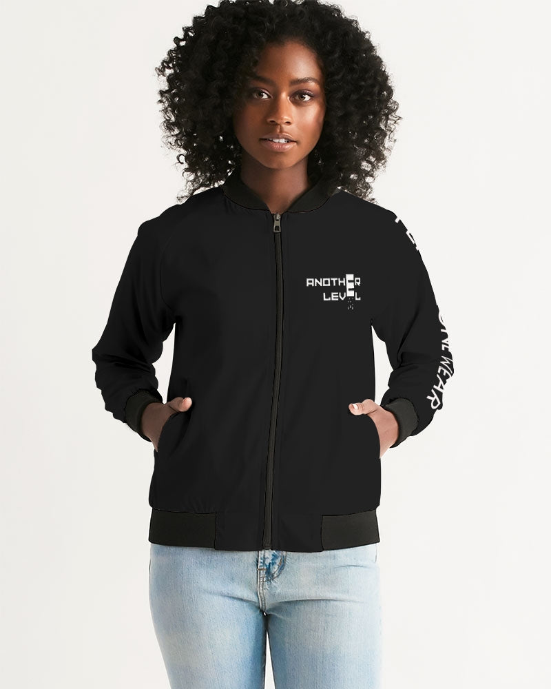 black zone women's bomber jacket