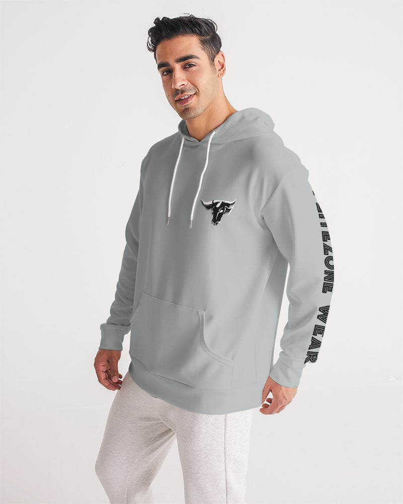 flying grey men's hoodie