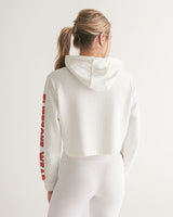 white zone women's cropped hoodie