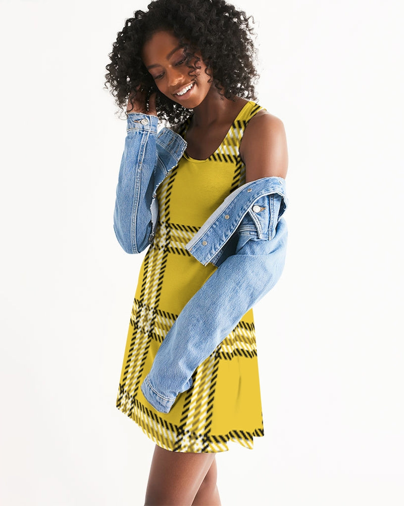 fzwear plaid women's racerback dress