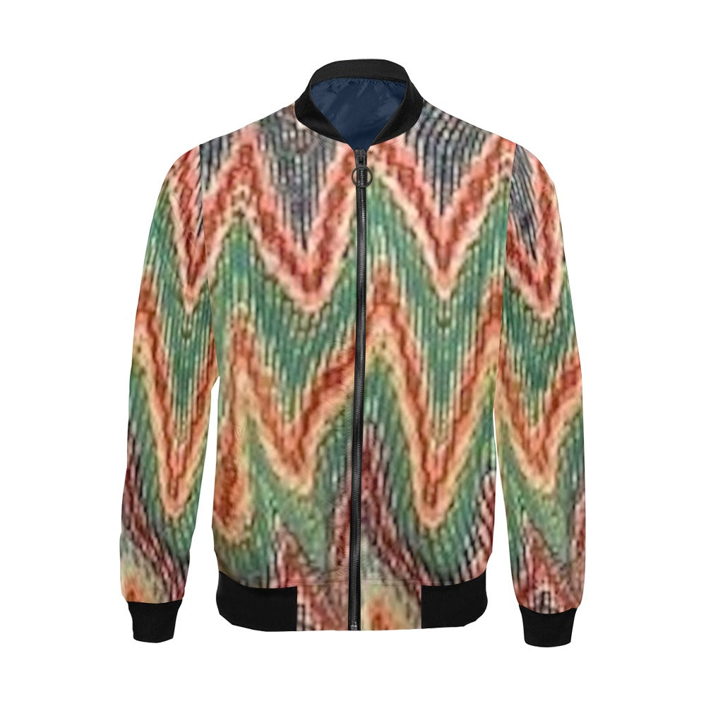 fz men's designer jacket- maze men's all over print casual jacket (model h19)