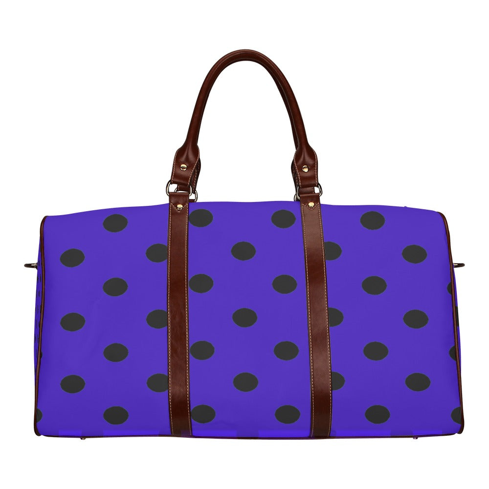 fz dot travel bag - small one size / fz dot travel bag - blue travel bag brown (small) (model 1639)