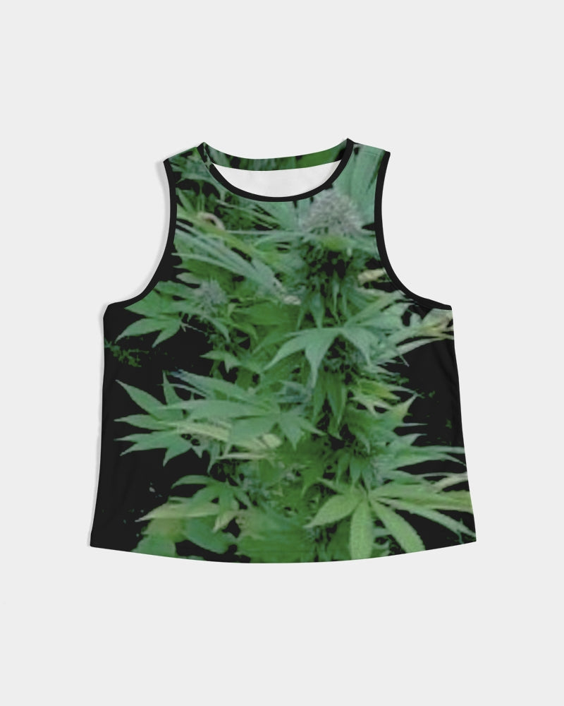 the bud - darker shade women's cropped tank