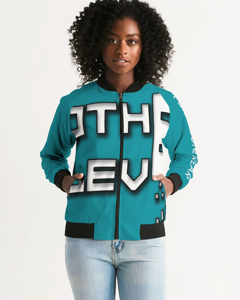 blue sky women's bomber jacket