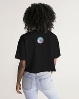 smokin black women's lounge cropped tee