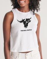 the white  bull women's cropped tank