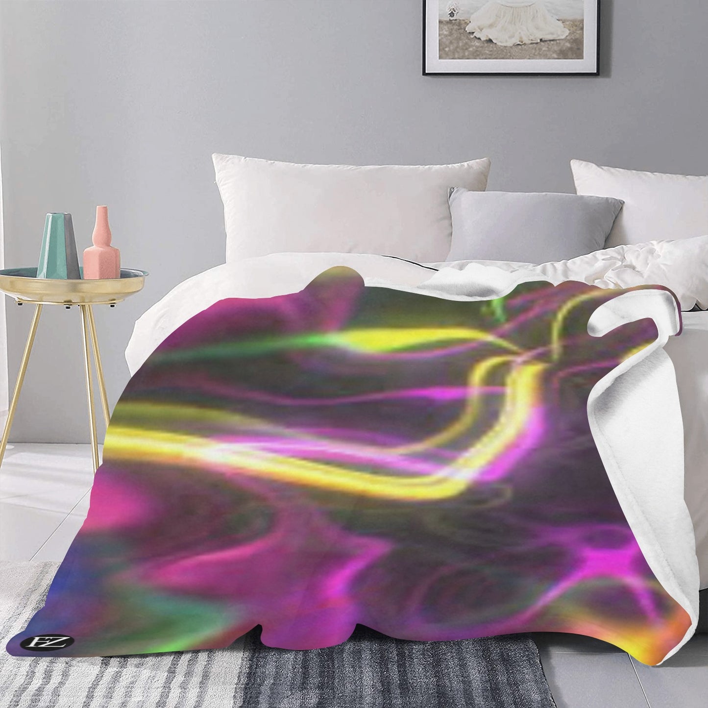 cozy thick blanket abstract 1 ultra-soft micro fleece blanket 60"x80" (thick)