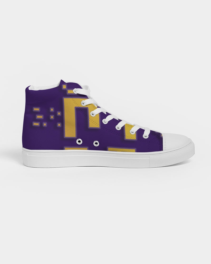 purple flite men's hightop canvas shoe