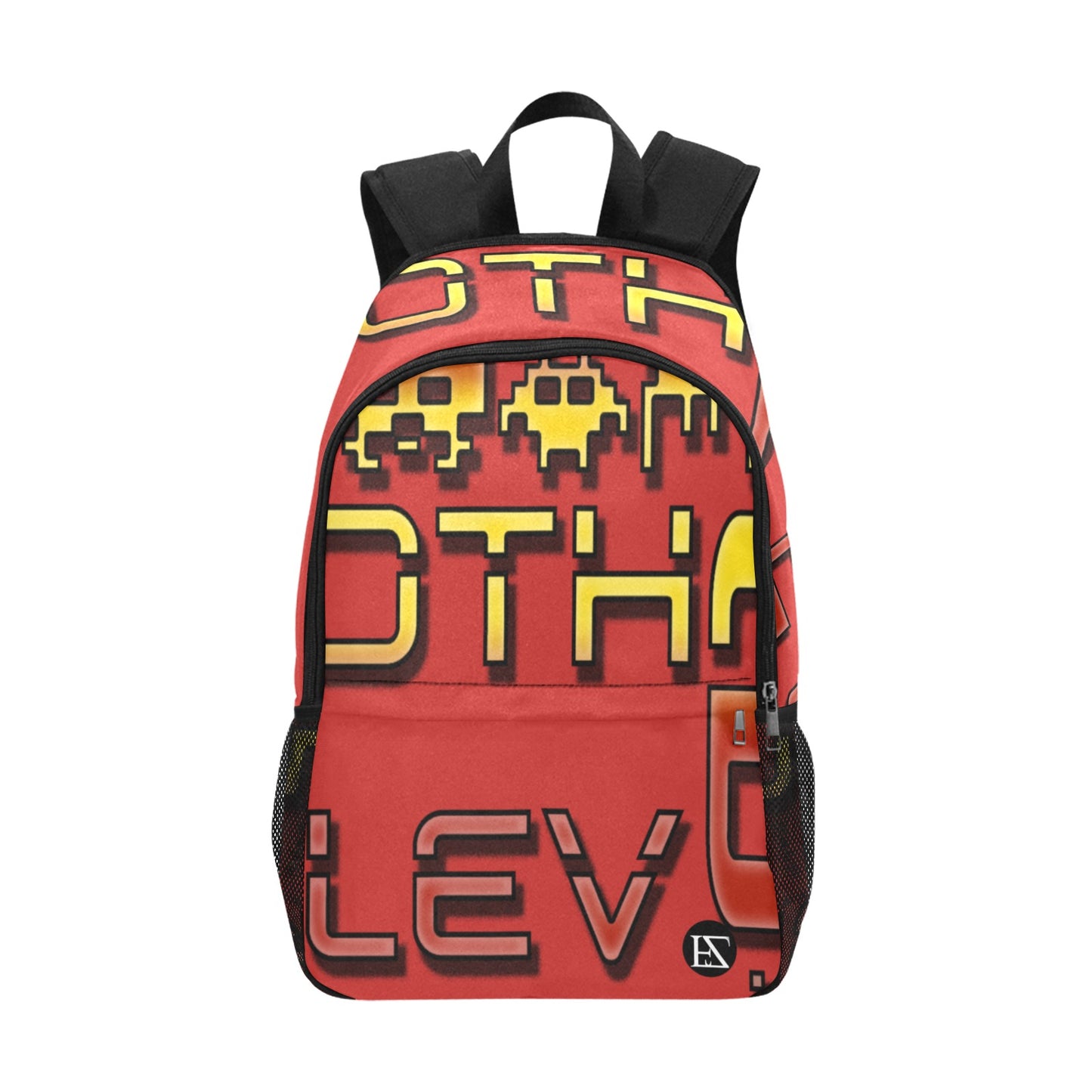 fz red levels backpack one size / fz levels backpack - red all-over print unisex casual backpack with side mesh pockets (model 1659)