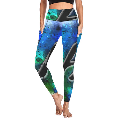 fz women's abstract leggins