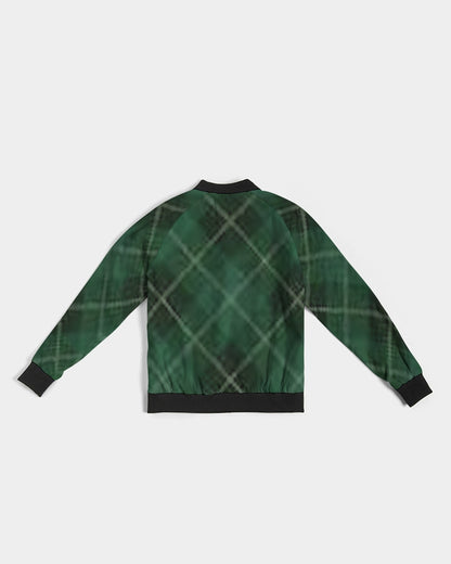 fzwear plaid women's bomber jacket