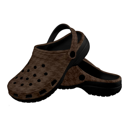 fz unisex sandals - brown custom print adults clogs