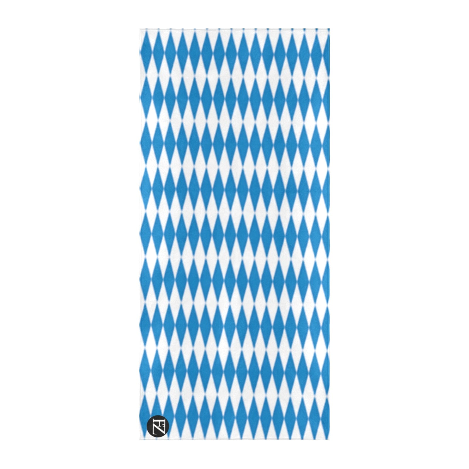 fz beach towel - blue diamond beach towel 32"x 71"(made in queen)