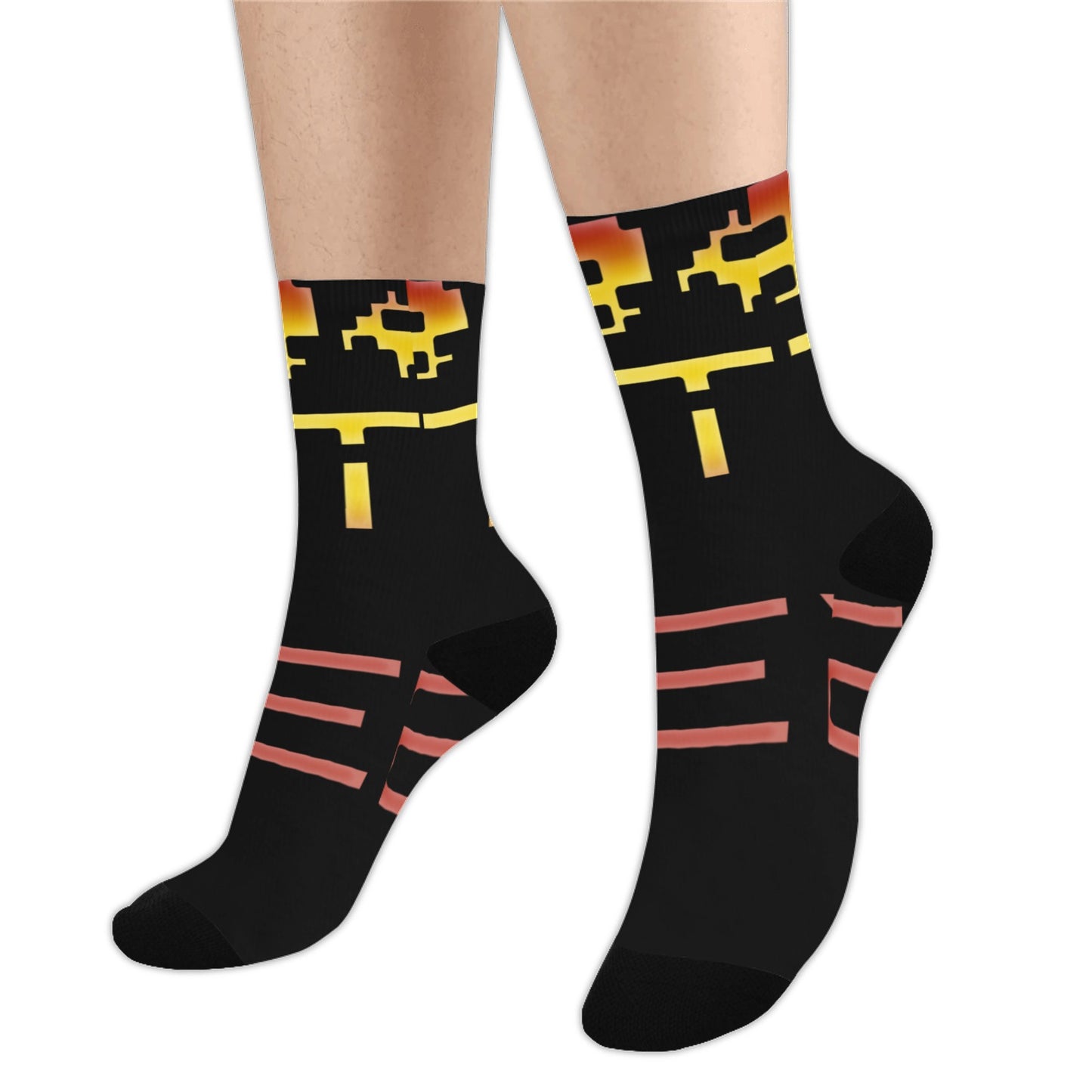 fz unisex socks - red
