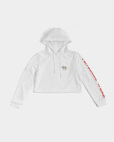 white zone women's cropped hoodie