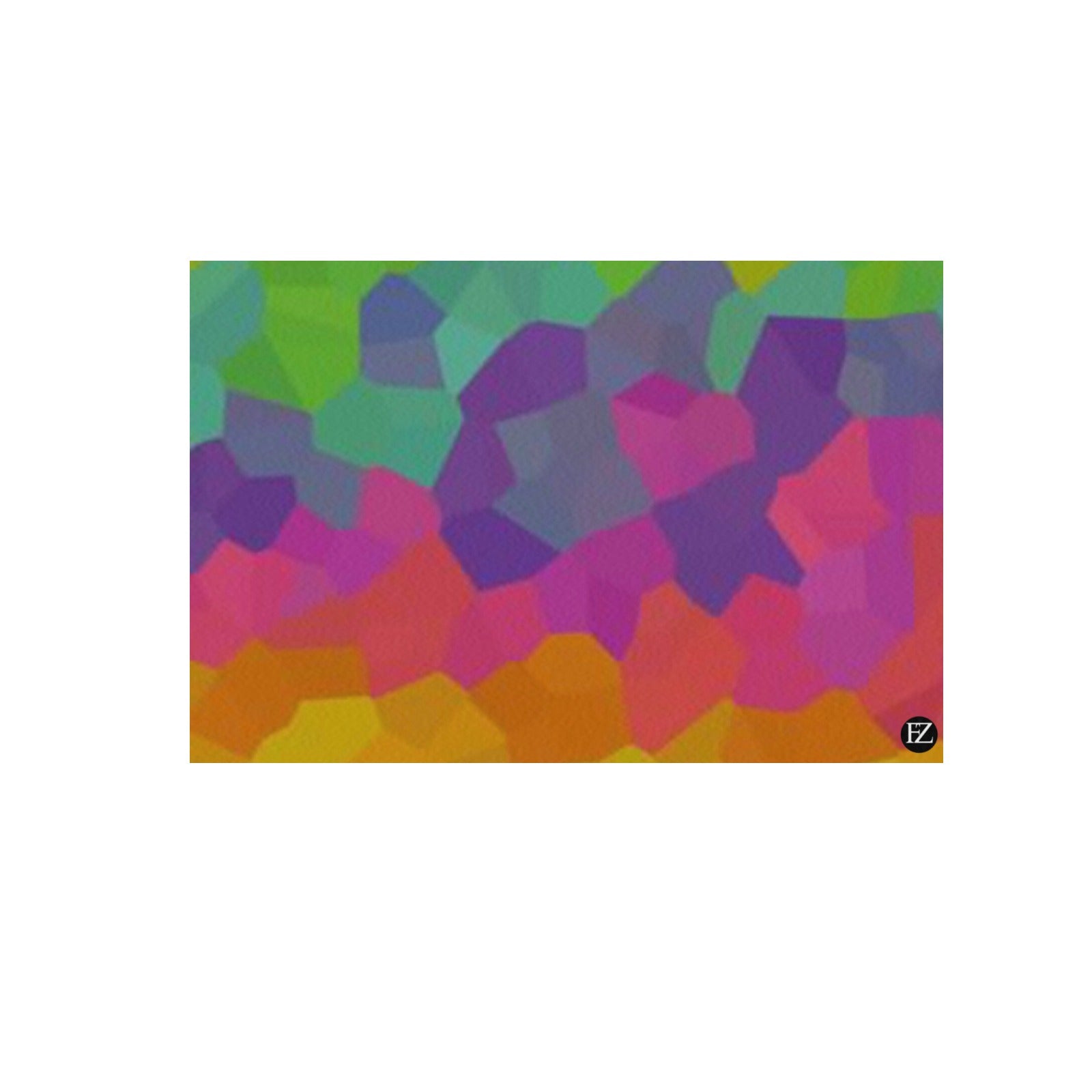 fz zone portrait abstract upgraded frame canvas print 48"x32"(made in queen)