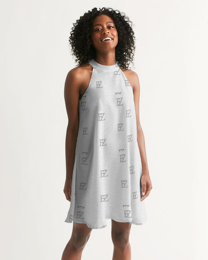 FZ ORIGINAL ZONE Women's All-Over Print Halter Dress - FZwear