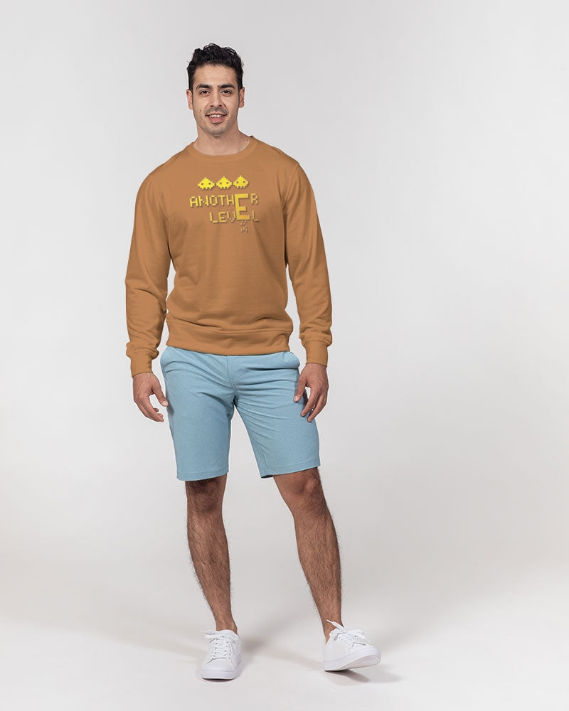 tan flite men's classic french terry crewneck pullover