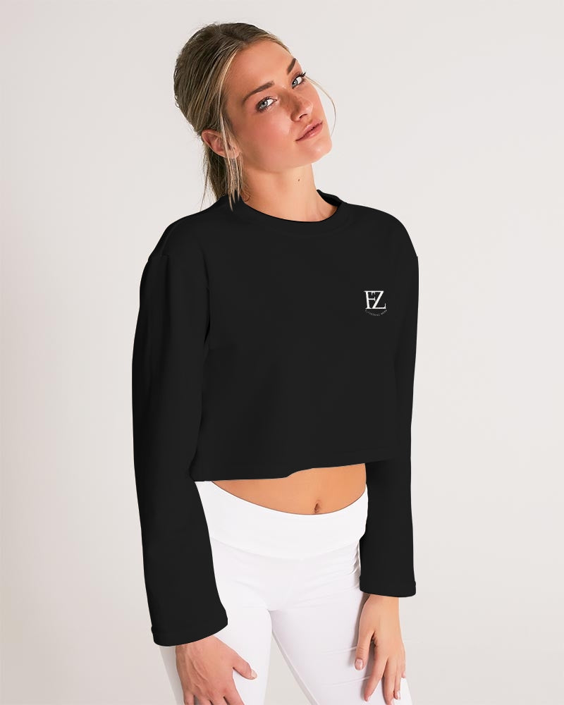 black flite women's cropped sweatshirt