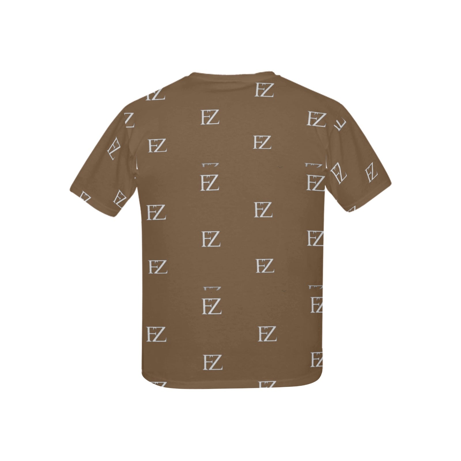 fz kids tee - brown kid's all over print t-shirt(usa size)(model t40)