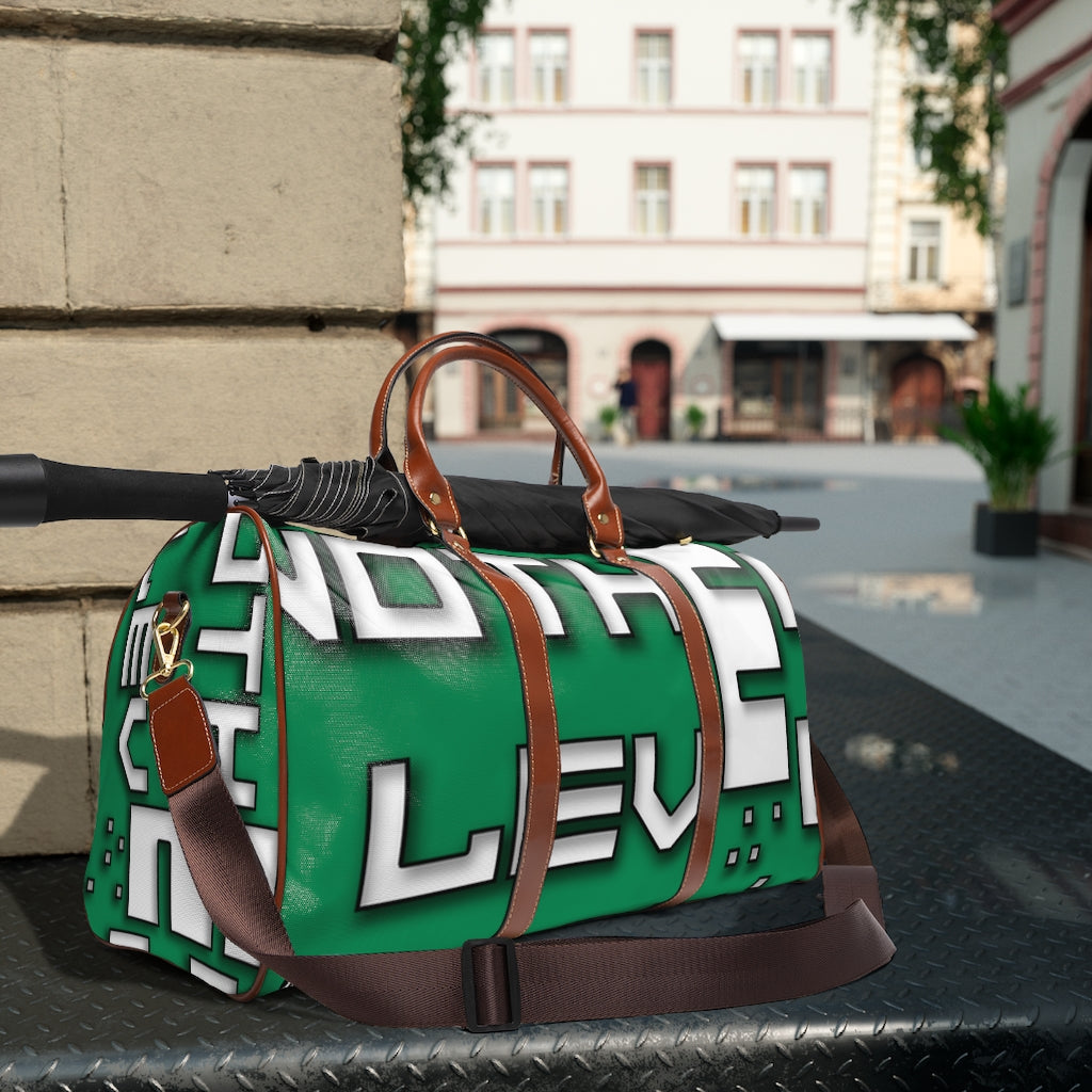 fz white levels designer travel bag 20" x 12" / green