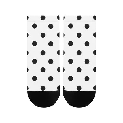 fz women's dot ankle socks one size / fz dot socks - white women's ankle socks