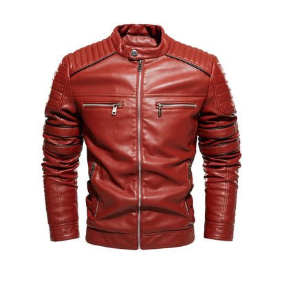 FZ Men's "Cosimo" Faux Leather Biker Jacket
