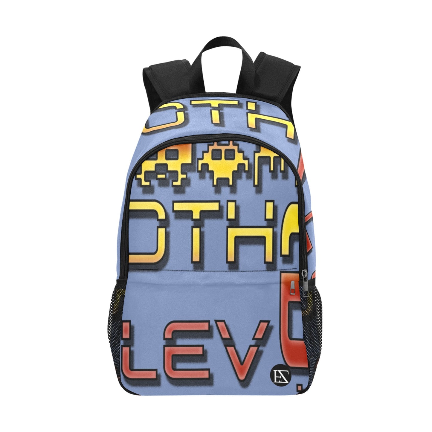 fz red levels backpack one size / fz levels backpack - blue all-over print unisex casual backpack with side mesh pockets (model 1659)