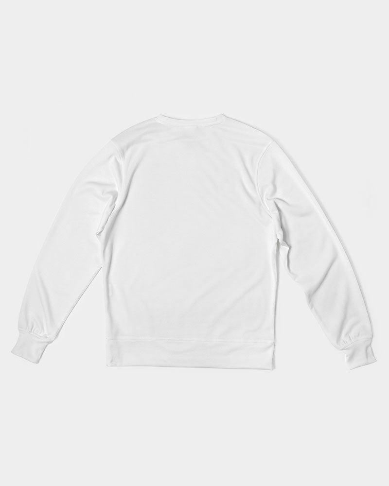 white zone men's classic french terry crewneck pullover