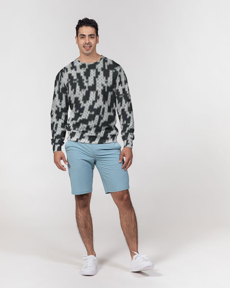 fzwear abstract men's classic french terry crewneck pullover