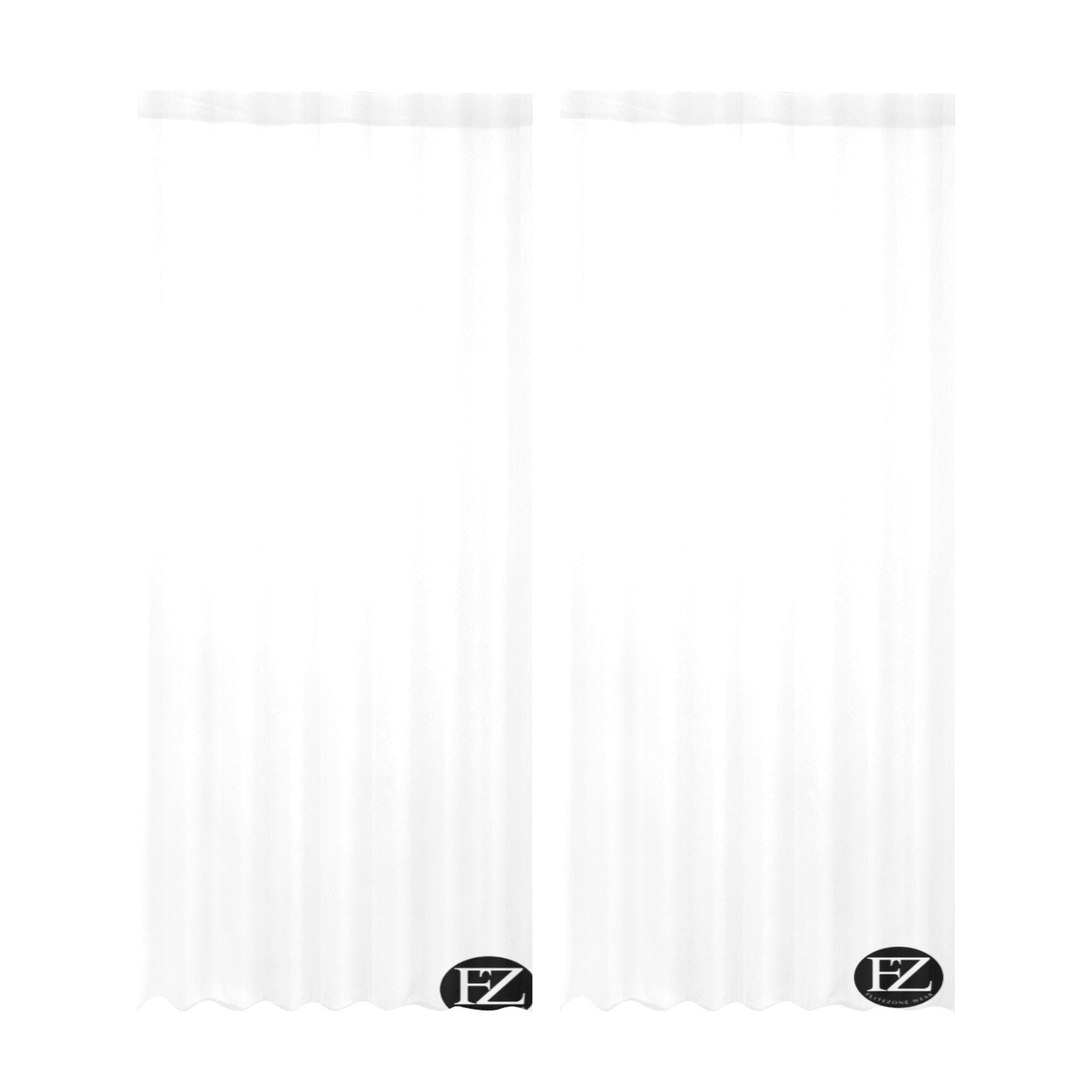 fz gauze curtain one size / fz room curtains - white gauze curtain 28"x95" (two pieces)