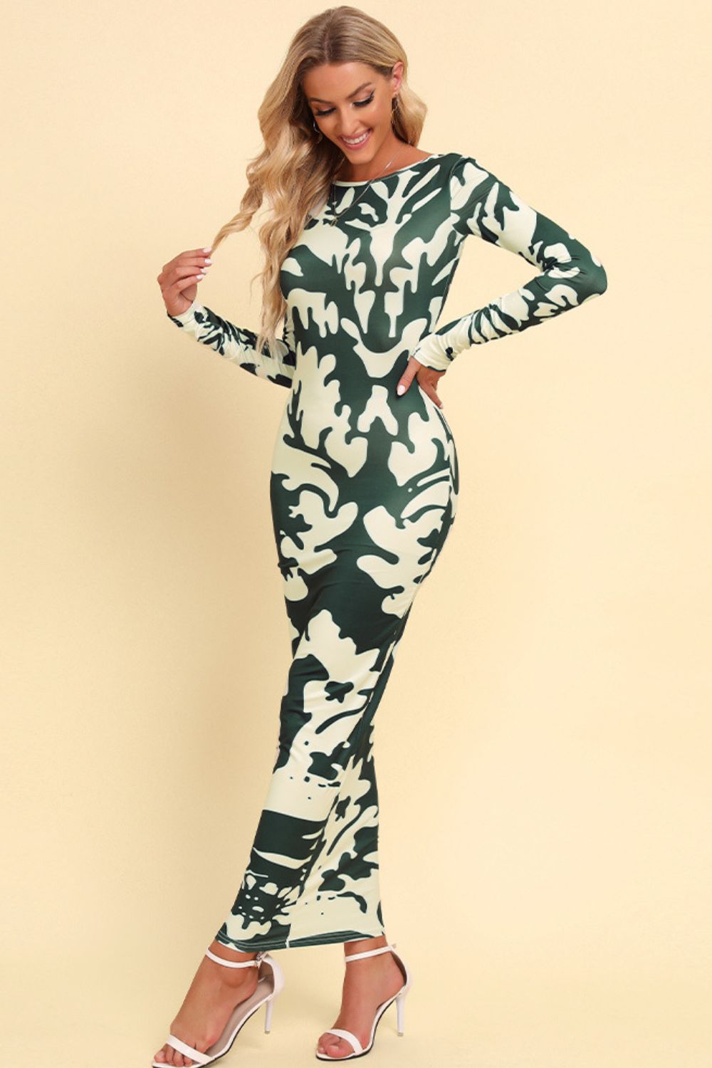 FZ Women's Printed Backless Maxi Dress - FZwear