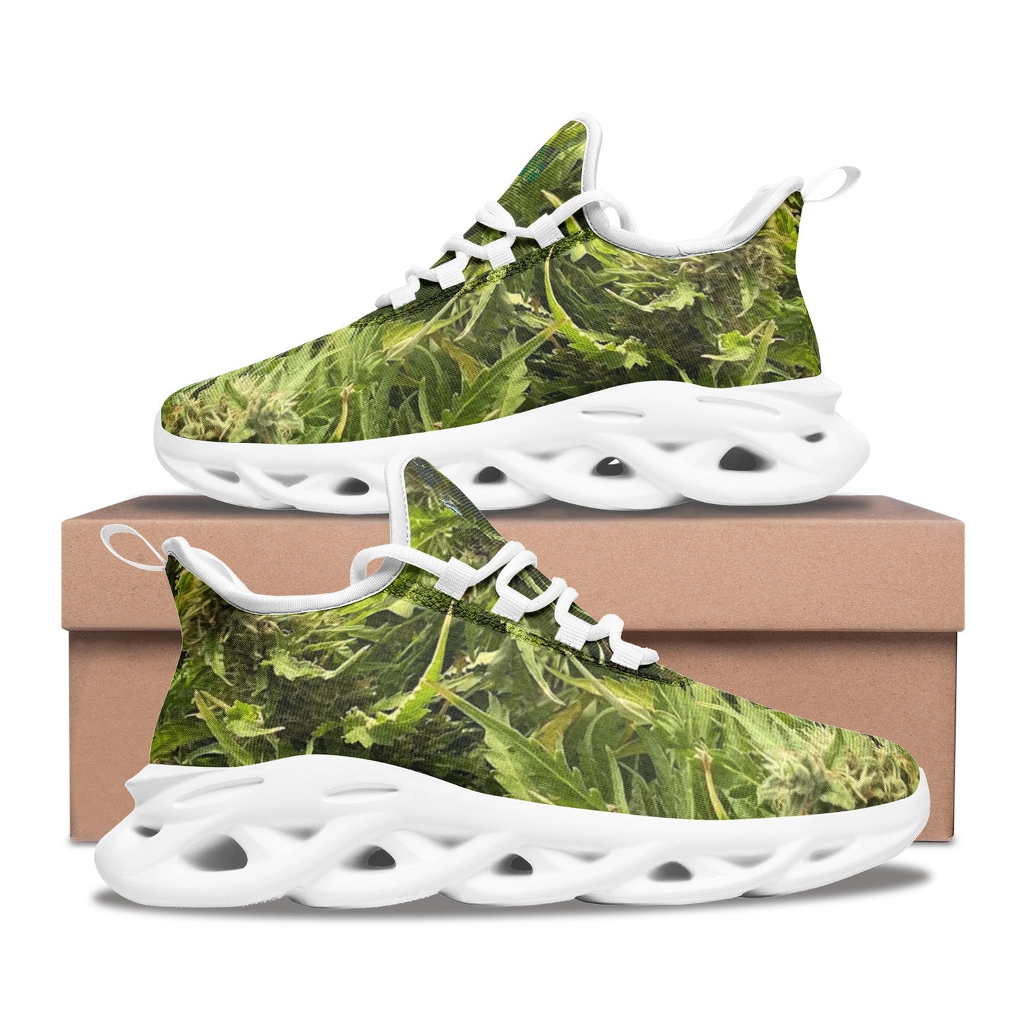 FZ Unisex Bounce Mesh Weed Knit Sneakers