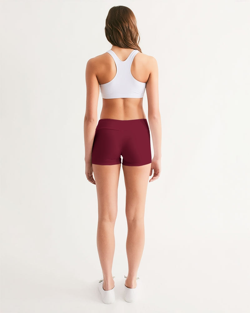 fz zone women's mid-rise yoga shorts