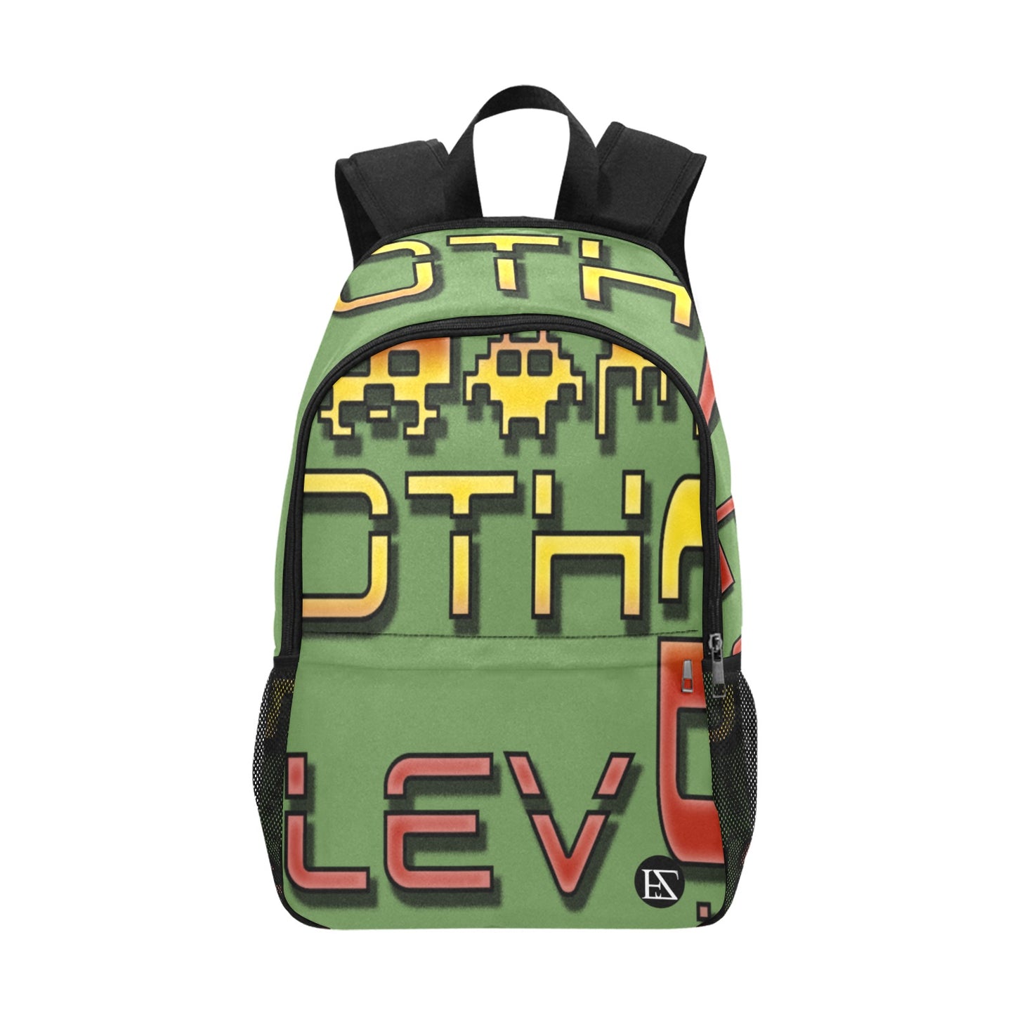 fz red levels backpack one size / fz levels backpack - green all-over print unisex casual backpack with side mesh pockets (model 1659)