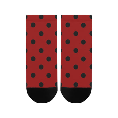 fz women's dot ankle socks one size / fz dot socks - red women's ankle socks