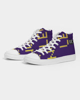 purple flite men's hightop canvas shoe