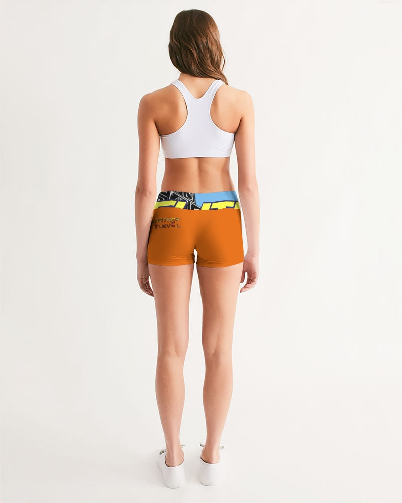 sunshine women's mid-rise yoga shorts