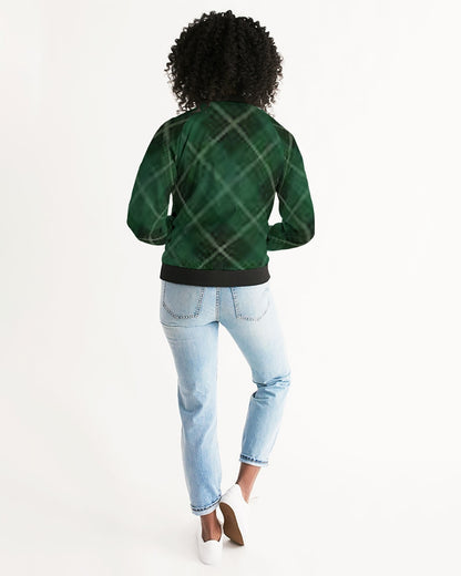 fzwear plaid women's bomber jacket