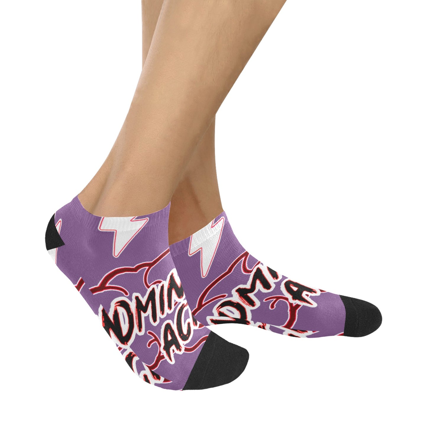 fz men's mind ankle socks one size / fz mind socks - purple men's ankle socks